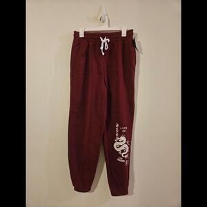 NWT Grayson/Threads Red Drawstring Ankle Length Sweatpants Woman's M